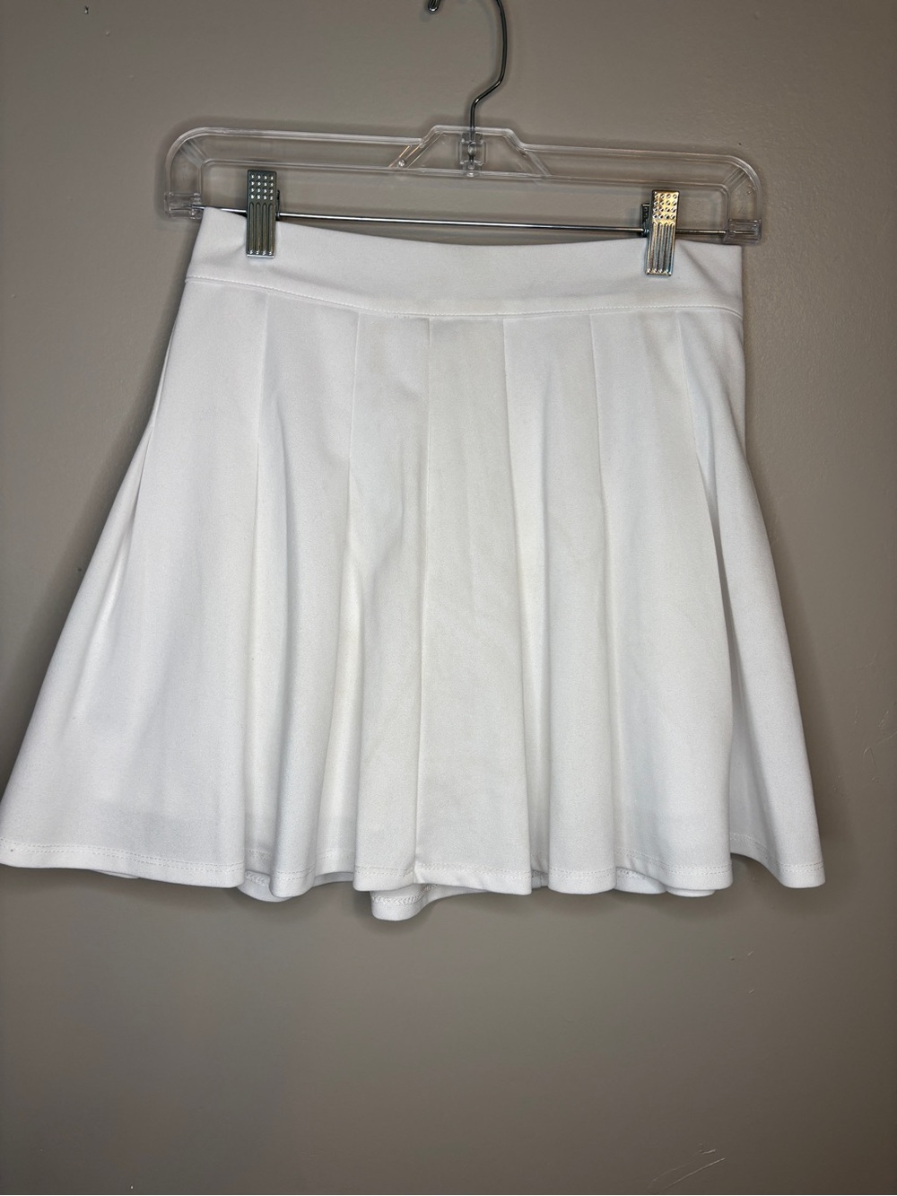 Blue Rain White Circle Skater Skirt